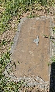 Family upright marker — before restoration