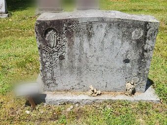 Vintage marble slab — before restoration